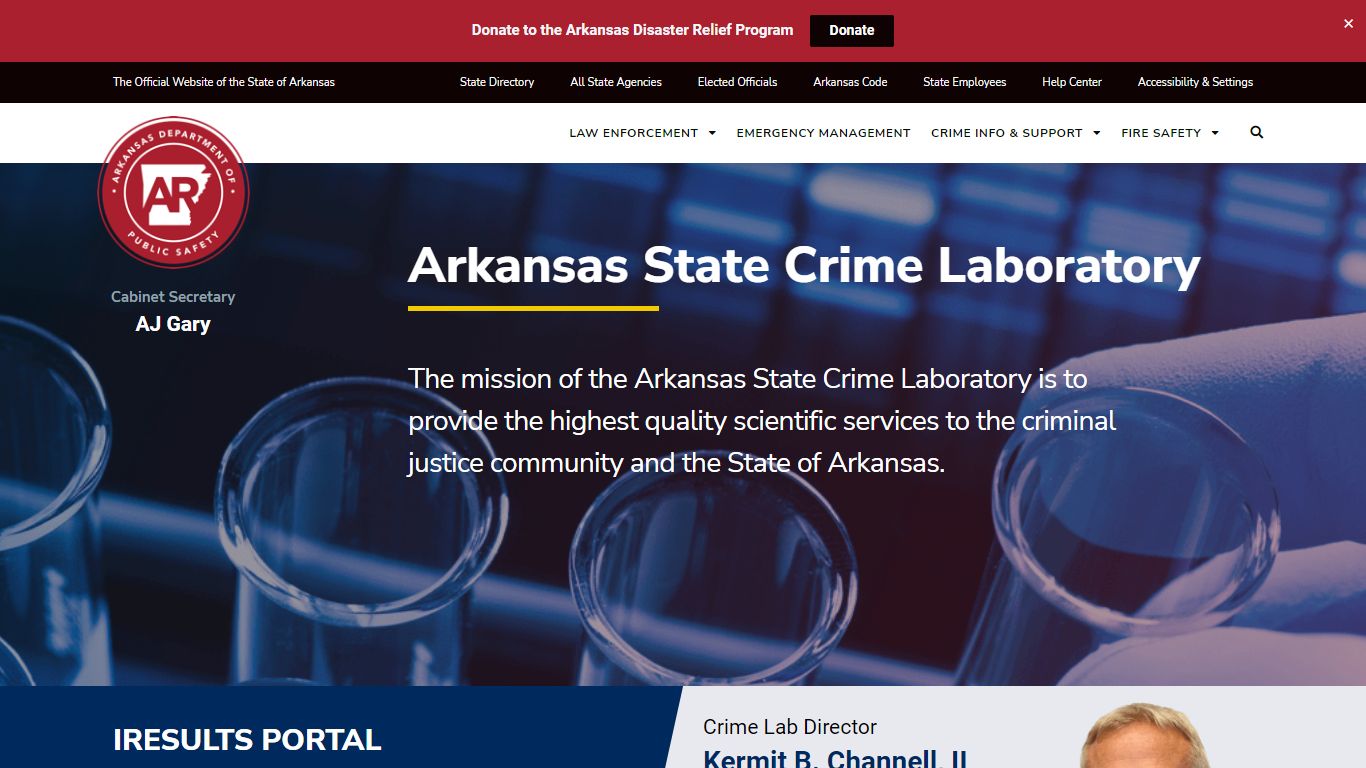 State Crime Laboratory - Arkansas Department of Public Safety